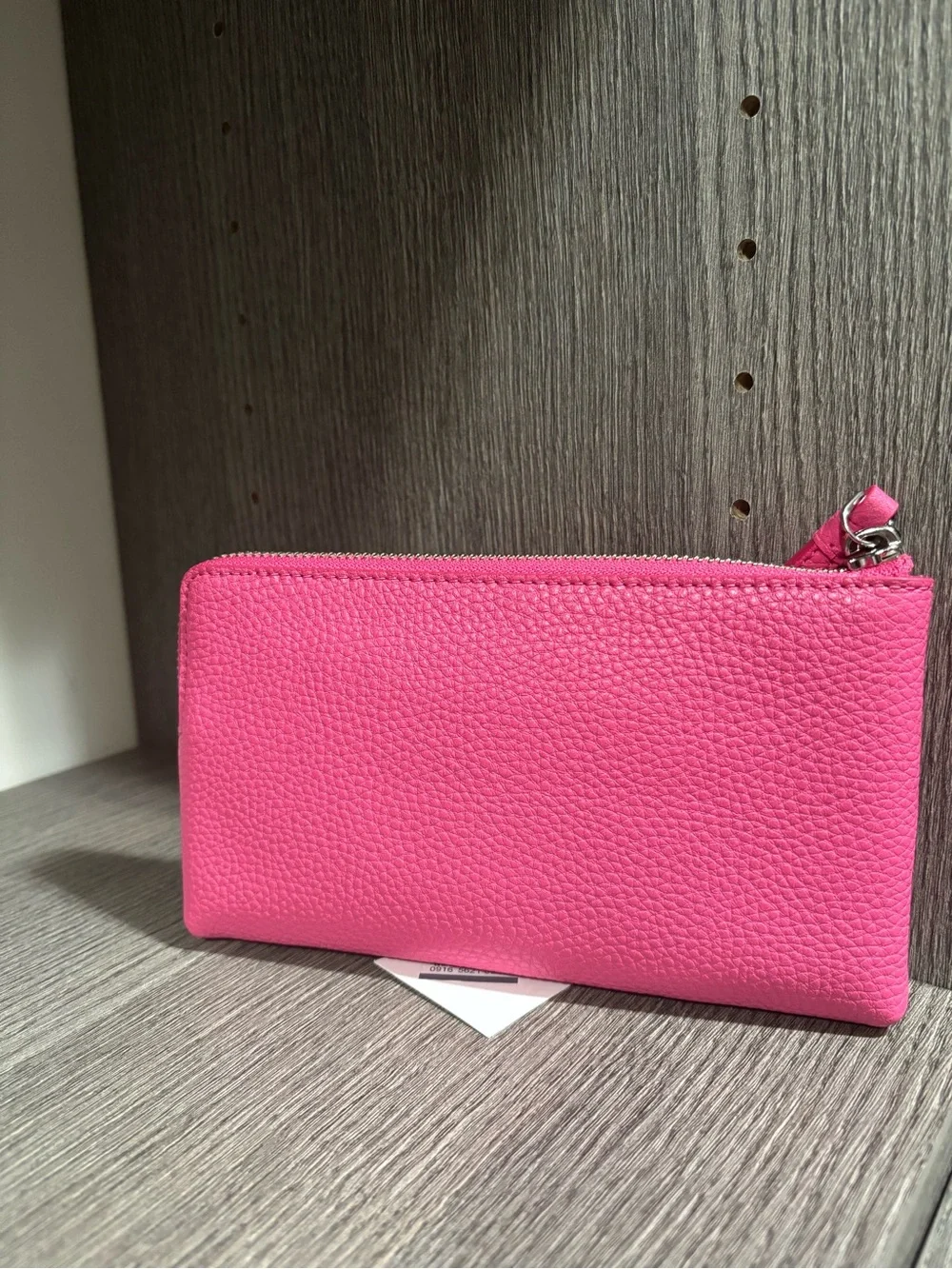 NWT - Marc Jacobs Hot Pink Pebbled Leather Wristlet